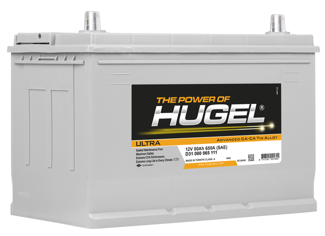 بطارية Hugel Ultra Asi - D31 080 065 111 - 80A