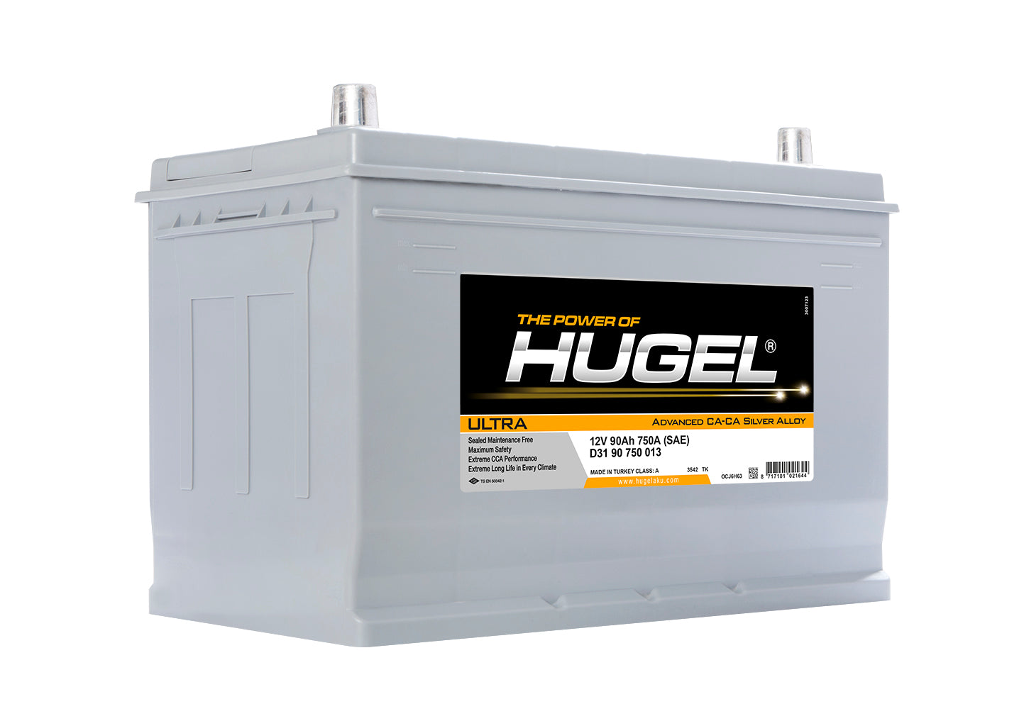 بطارية Hugel Ultra Asi - D31 090 075 011 - 90A