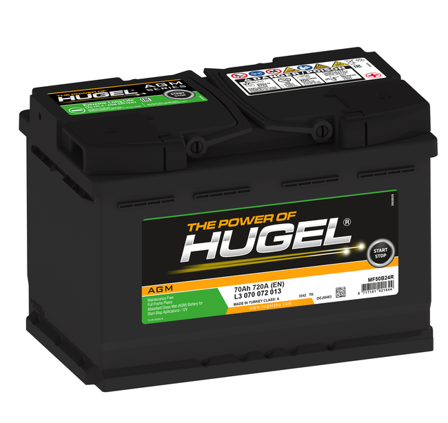 بطارية HUGEL AGM - L3 070 072 013 -70A