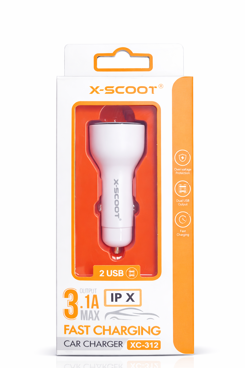 شاحن سيارة لمقبس ولاعة السيارة – Crystal X-Scoot