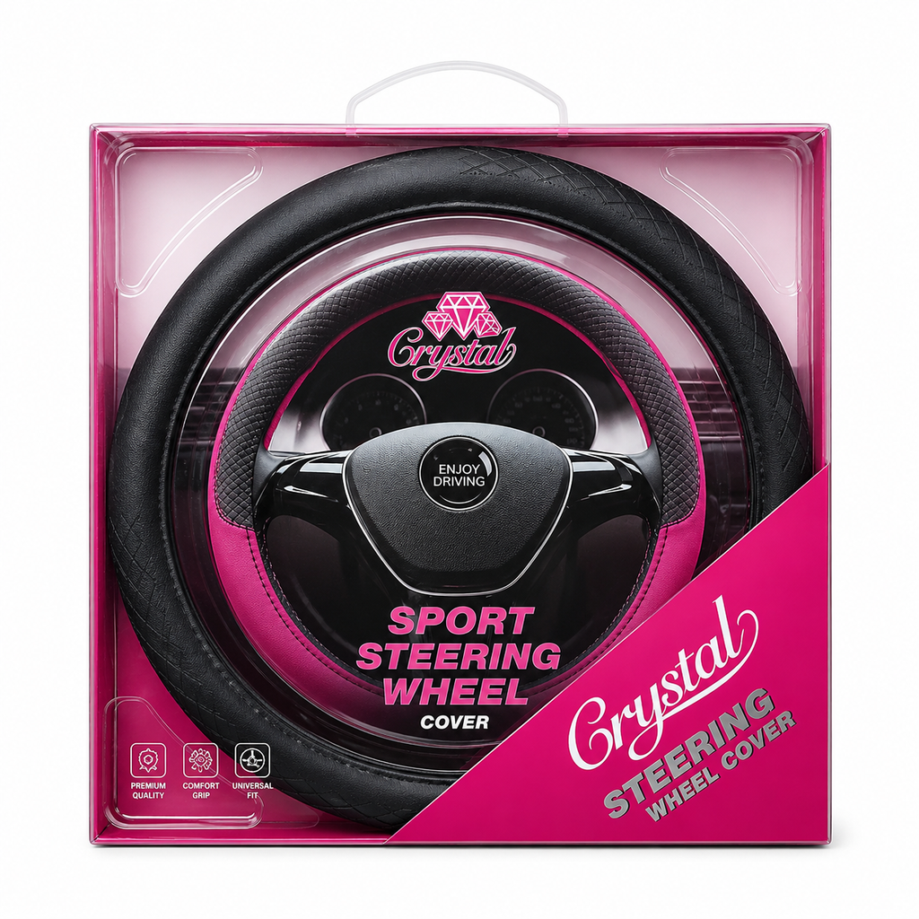 Crystal Ocean – Premium Crystal Steering Wheel Cover