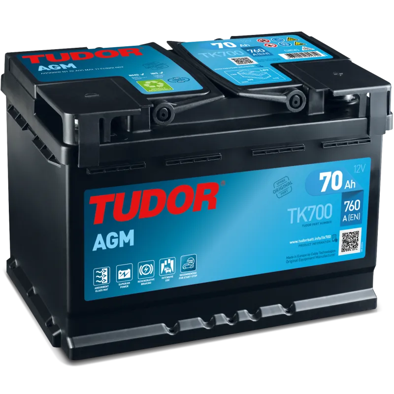 DIN70L TUDOR - AGM